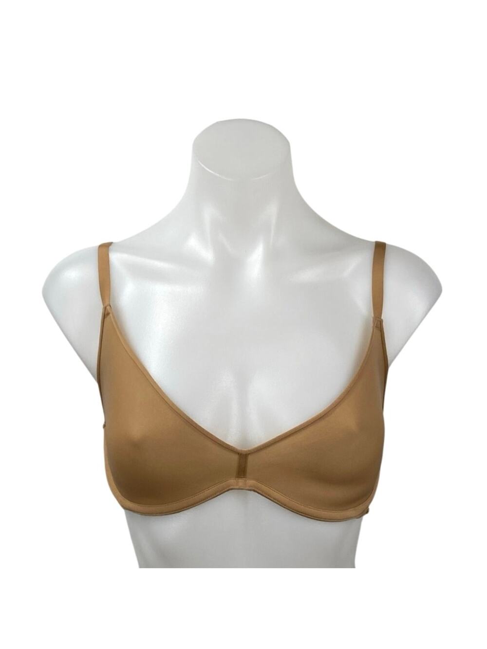 Skims Weightless Scoop Brown Medium Coverage Adjustable Underwire Demi Bra 32DD
